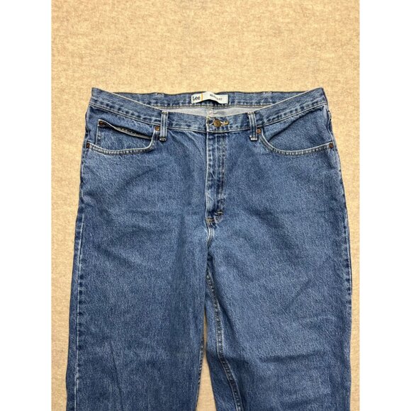 Lee Relaxed Fit Medium Wash Men's Denim Jeans 40 X 34 - Picture 2 of 10